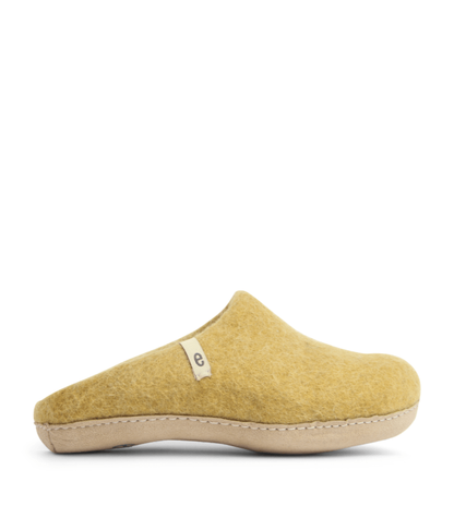 Egos Shoes Merino Wool Slipper Mustard