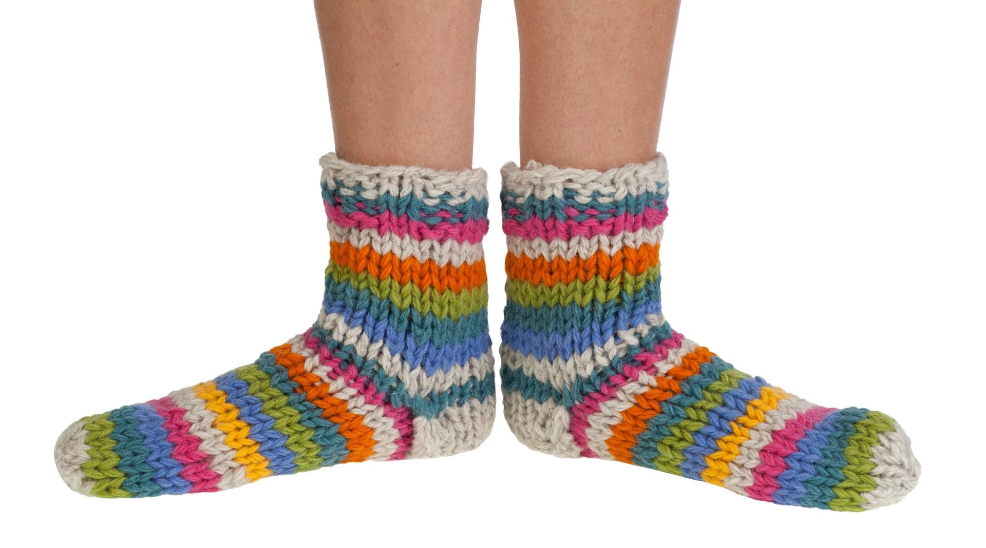 Pachamama Riobama Sofa Socks Oatmeal Stripe