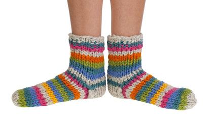 Pachamama Riobama Sofa Socks Oatmeal Stripe