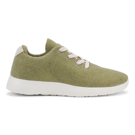 Egos Shoes Merino Wool Sneaker Olive Green