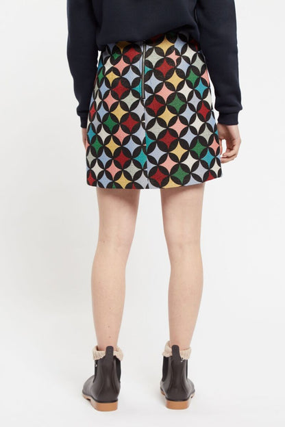 Louche Aubin Circles Jacquard Mini Skirt