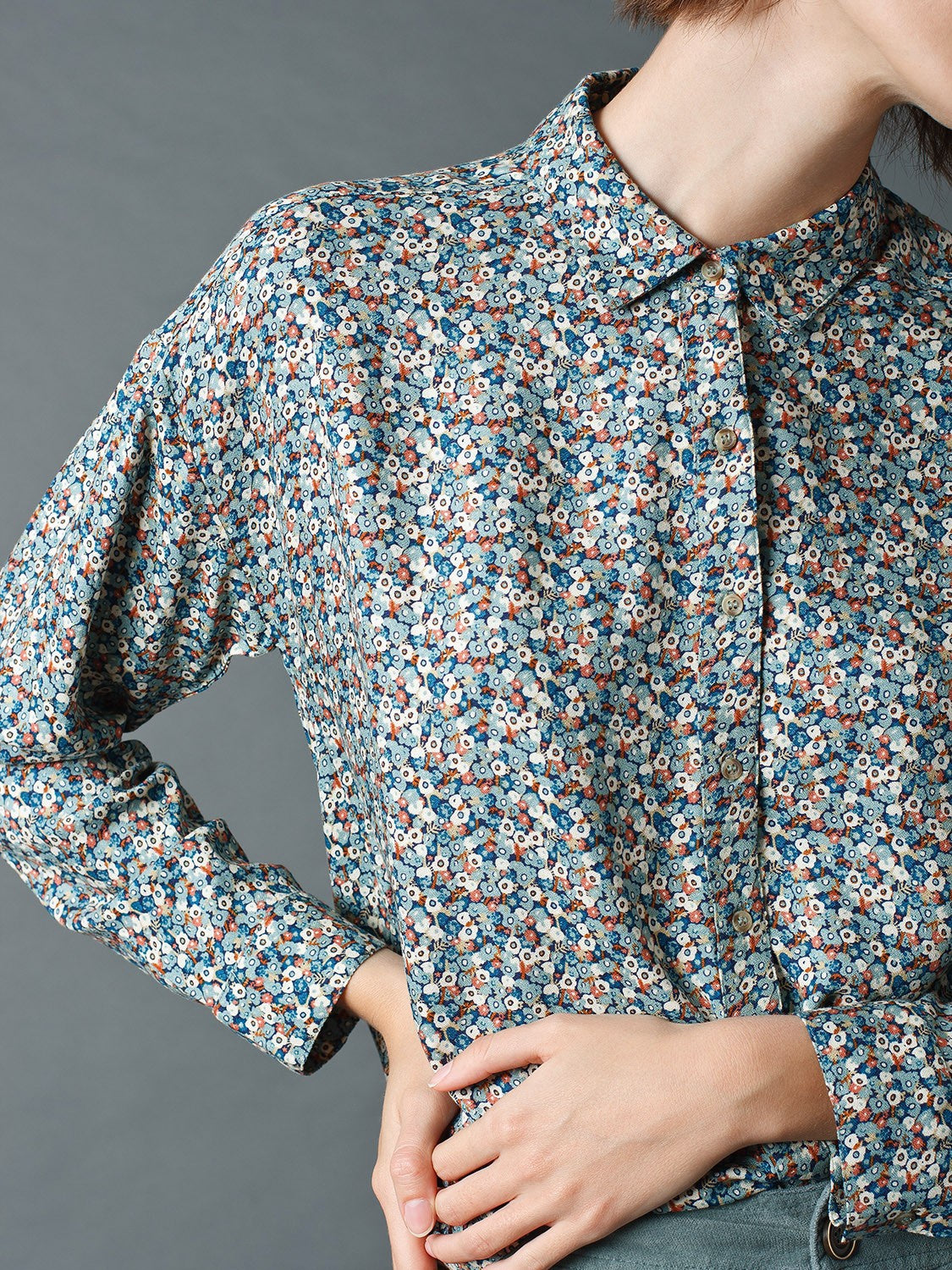 Indi & Cold Sienna Shirt Aquamarine
