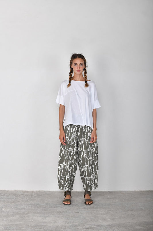 Mama B Bianco Trousers Timo