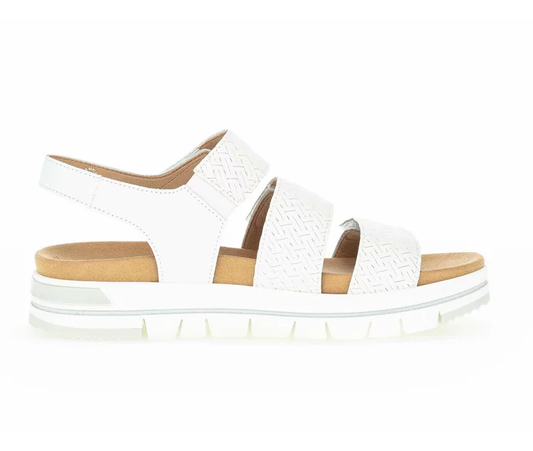 Gabor Shoes Forbes Sandal White