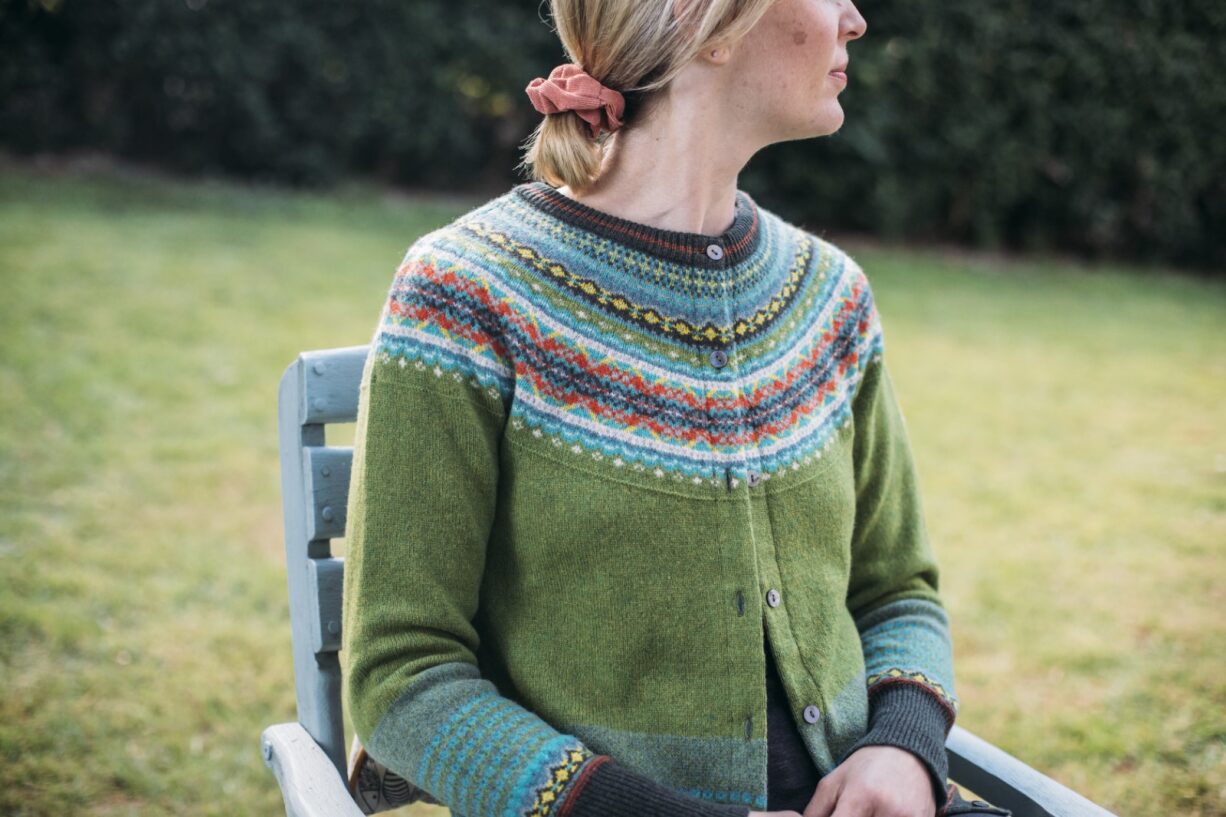 Eribe Alpine Cardigan Moss Green