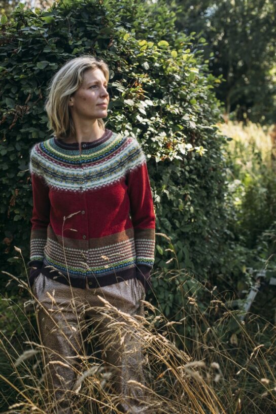 Eribe Alpine Cardigan Hemlock Red