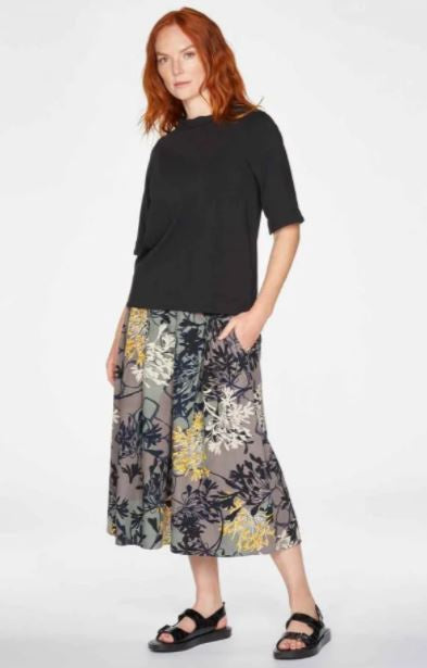 Thought Brielle Pleated Skirt Smoke