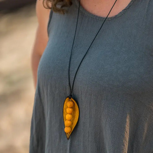 Pretty Pink Jewellery Pod Necklace Yellow