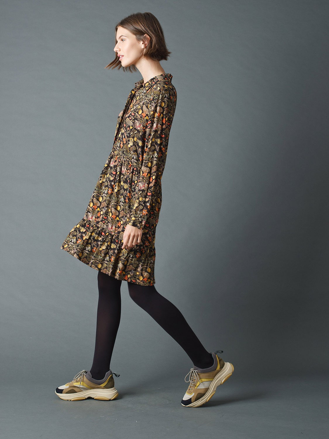 Indi & Cold Eloise Shirt Dress Black