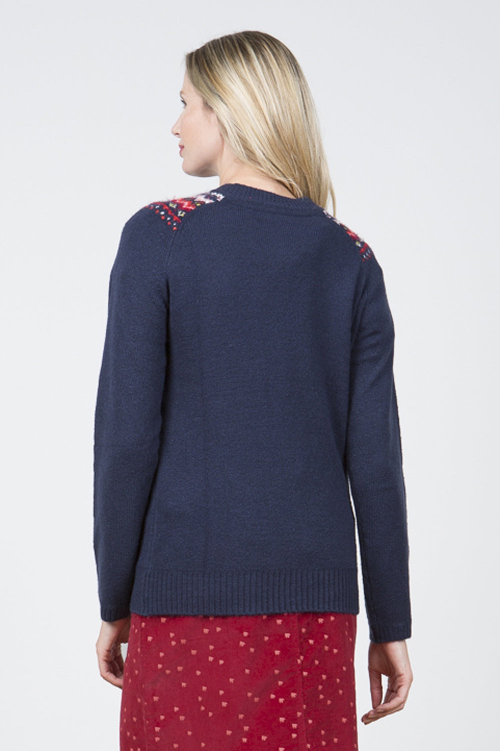 Lily and Me Fairisle Jumper Navy