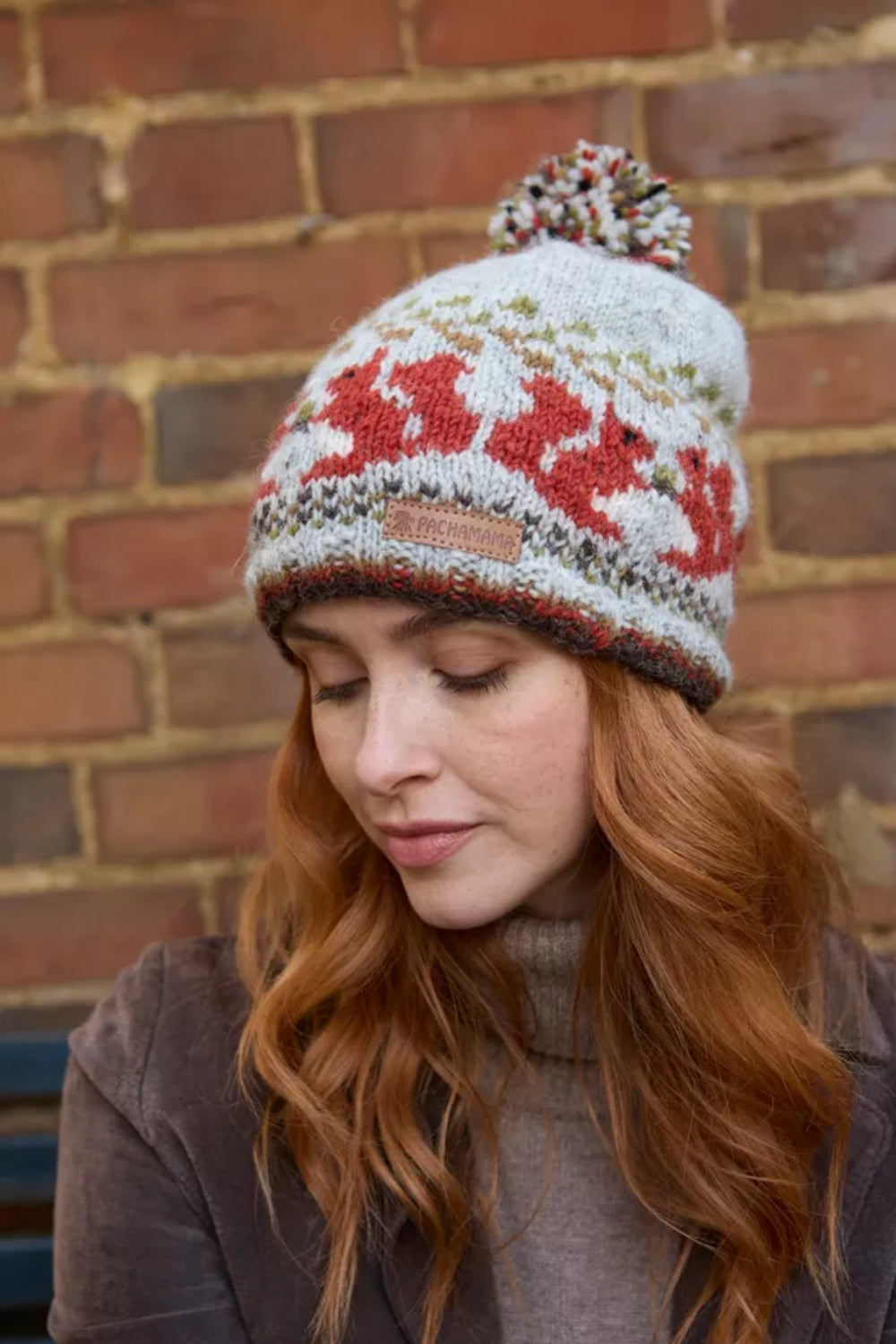 Squirrel Bobble Beanie