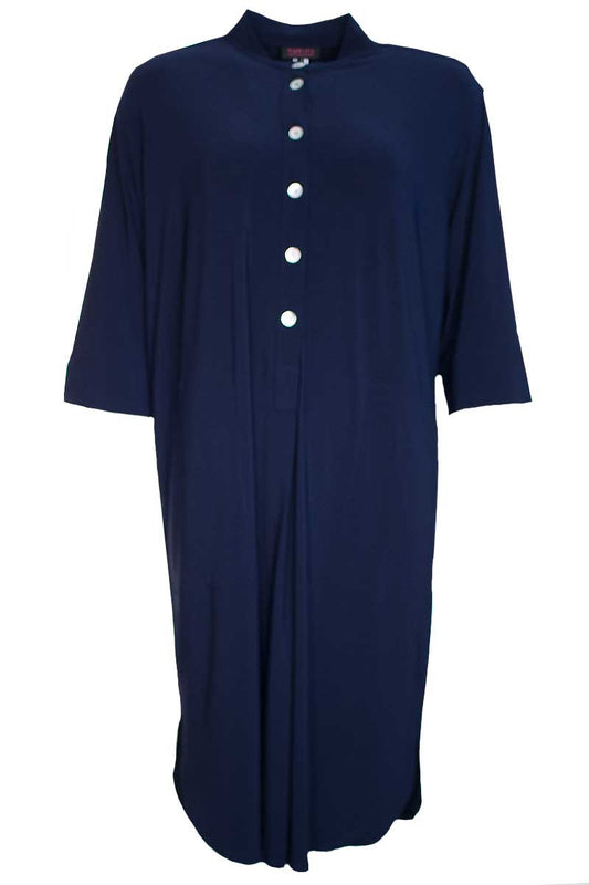 Habits Clothing Grandpa Tunic Navy Blue