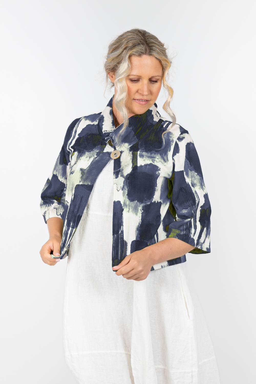Printed Linen 7216 Jacket