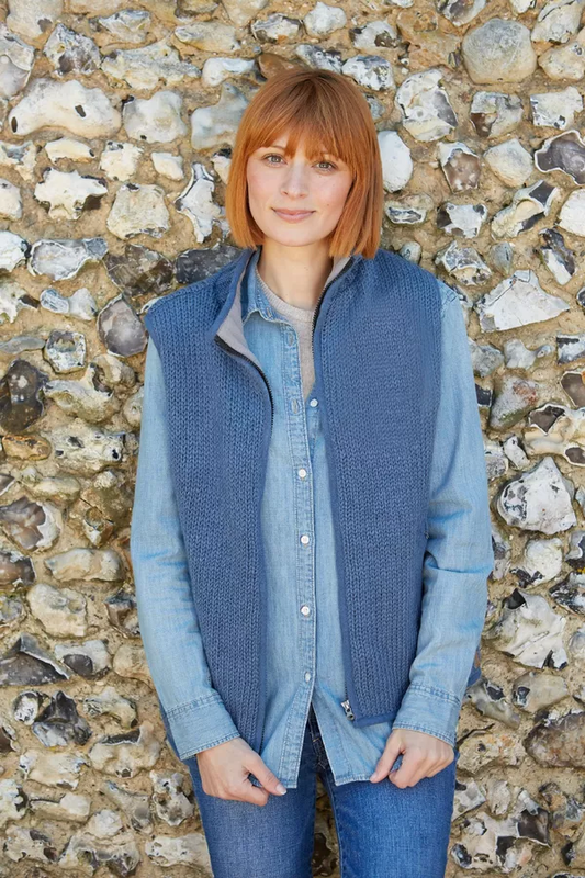 Pachamama Classic Bodywarmer Denim Blue