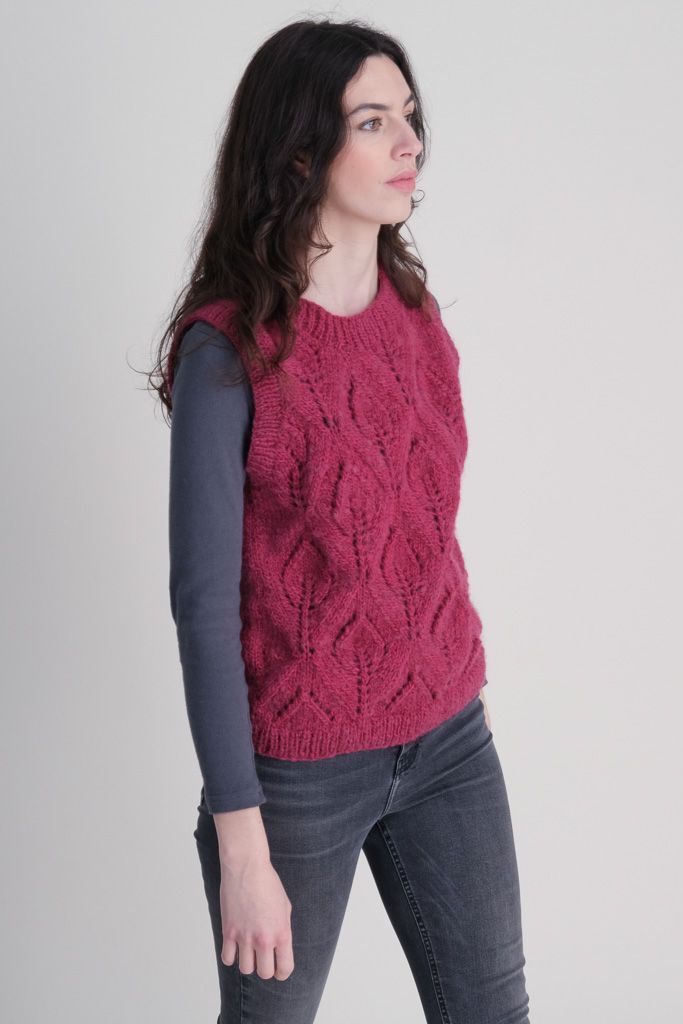 Bibico Bailey Knitted Vest Bouganville 