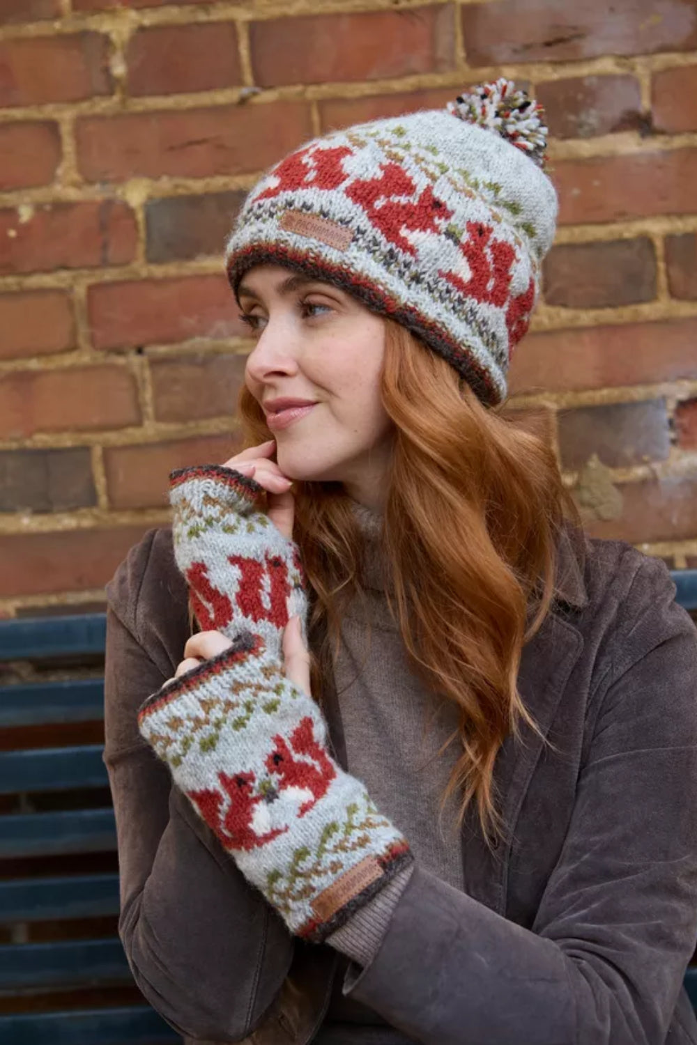 Squirrel Bobble Beanie