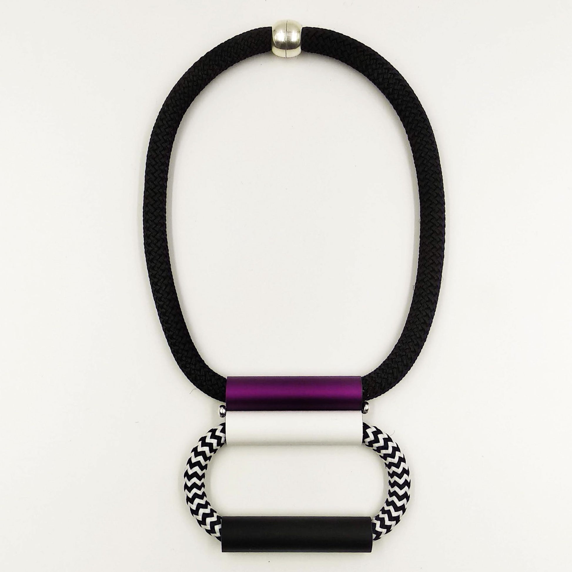 Christina Brampti K2047 Rope Circle Necklace Purple