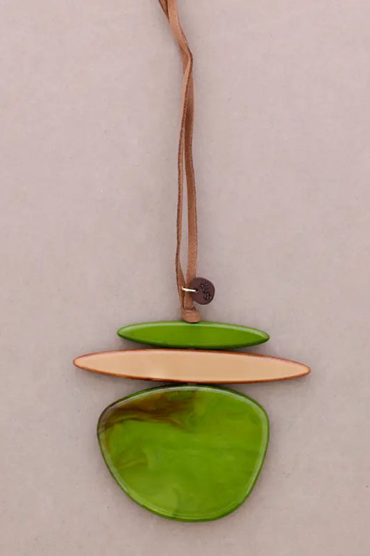 Large Statement Resin Pendant Necklace