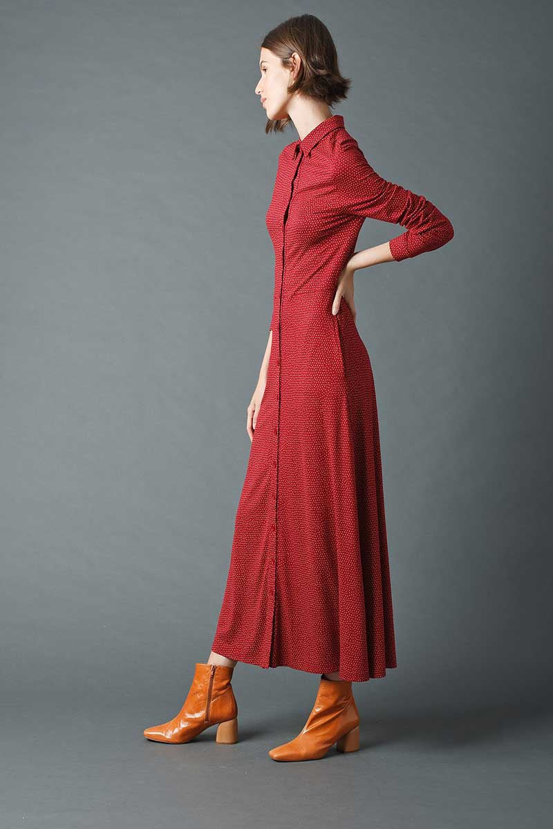 Indi & Cold Tricot Dress Vino