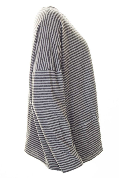 Cut Loose Pocket Pullover Overcast Stripe