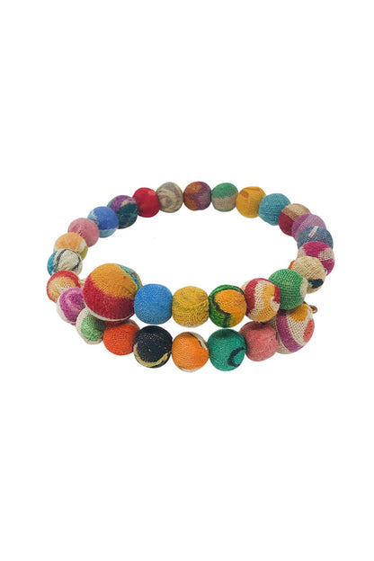 Kantha Overlap Bangle