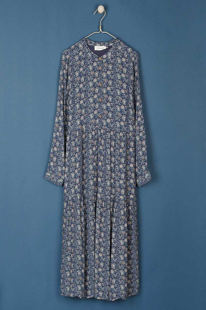 Indi & Cold Abbie Midi Dress Indigo