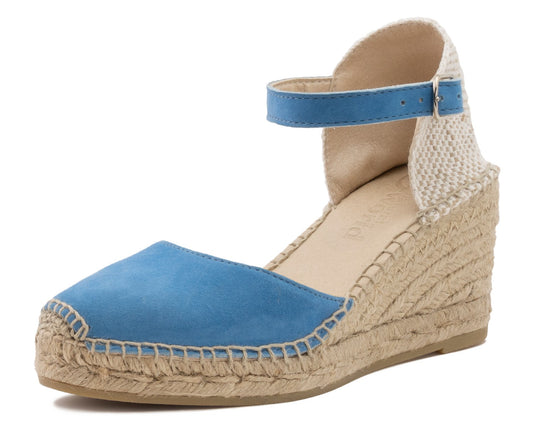 Natural World Tira Wedge Sandal Nube Blue