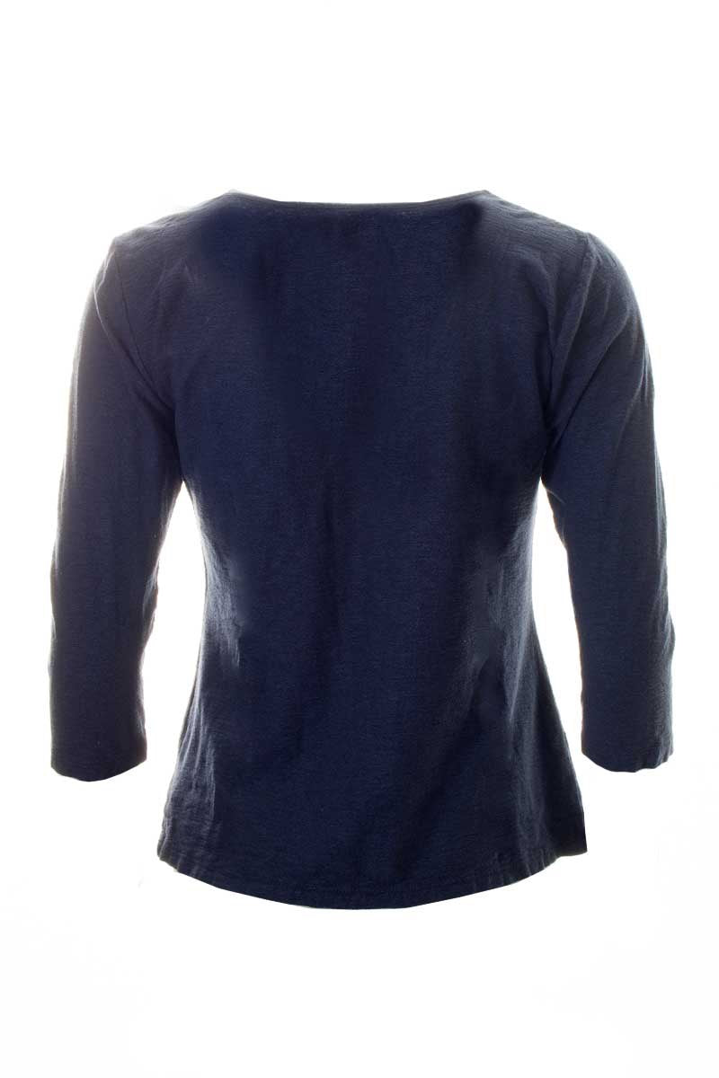 Cut Loose 3/4 Sleeve Tuck Front Top Night