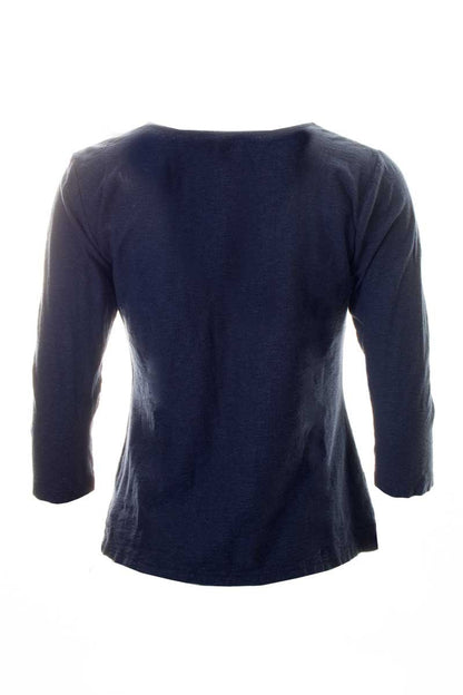 Cut Loose 3/4 Sleeve Tuck Front Top Night