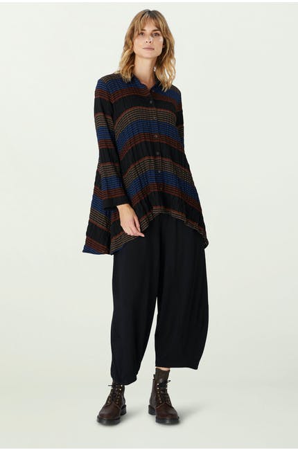 Sahara Crinkle Stripe Shirt Multi