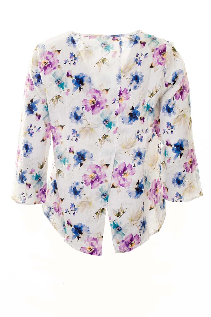 Cut Loose 3/4 Split Back Top Laundered