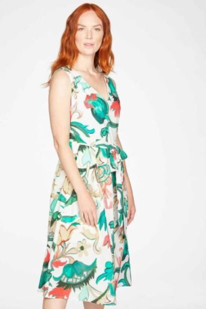 Thought Babushka A-Line Dress White