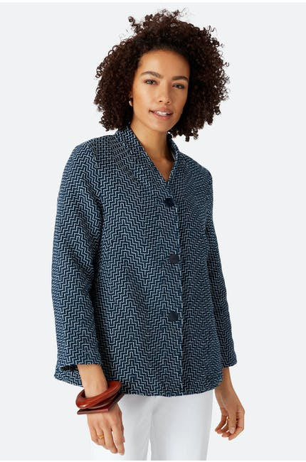 Sahara Aztec Jaquard Denim Jacket Midnight