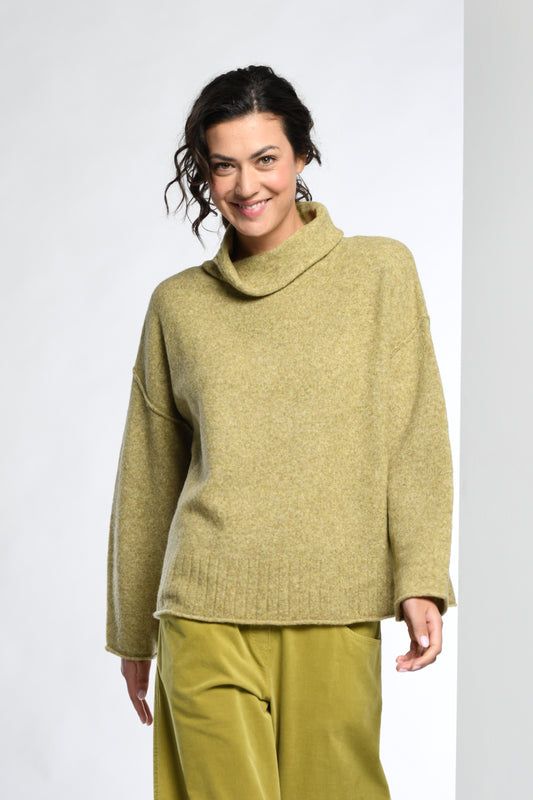 Knitted Boxy Rib Hem Jumper
