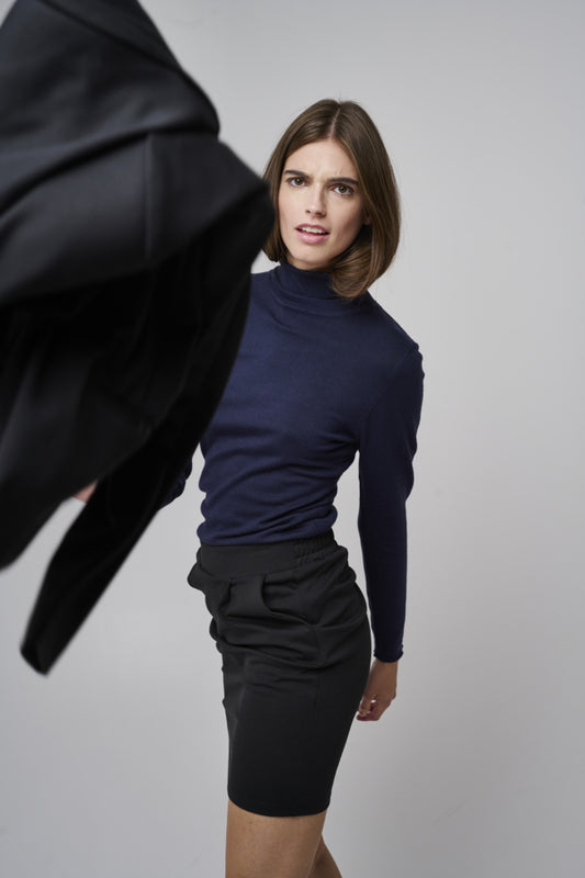 Ichi Mafa Roll Neck Blue