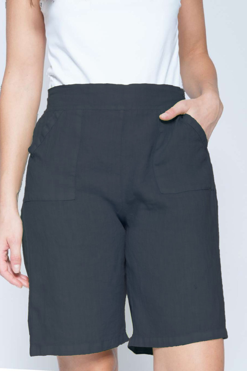 Linen Cargo Shorts