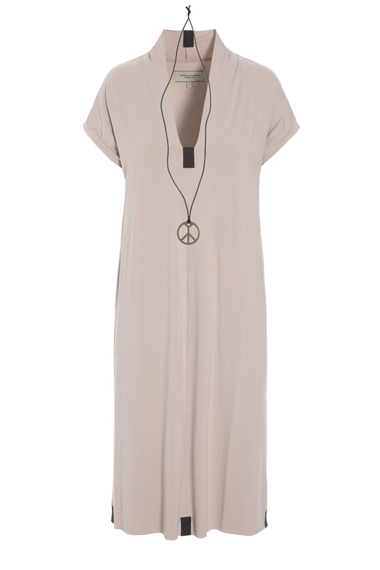Jersey V-Collar Dress