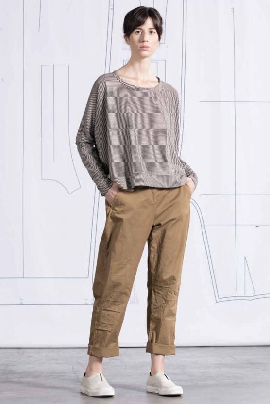 Neirami Long Sleeved Boxy Top Black