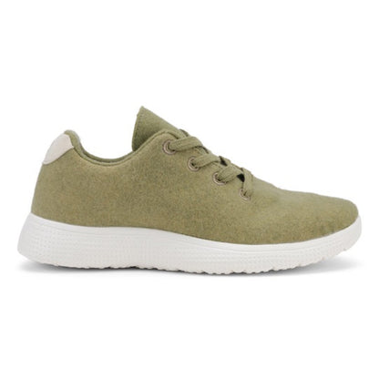 Egos Shoes Merino Wool Sneaker Olive Green