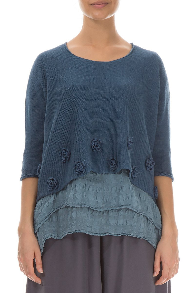 Grizas Sea Blue 6645 Flower Jumper