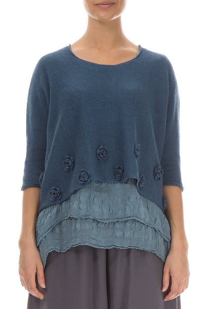 Grizas Sea Blue 6645 Flower Jumper