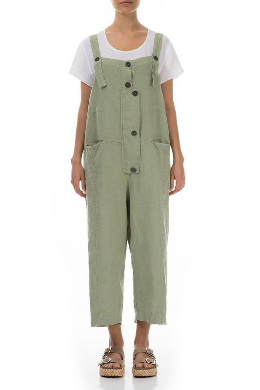 Grizas Green Linen 3714 Jumpsuit
