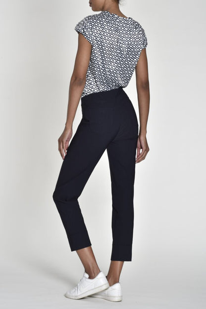 Robell Bella 09 Trousers Navy Blue
