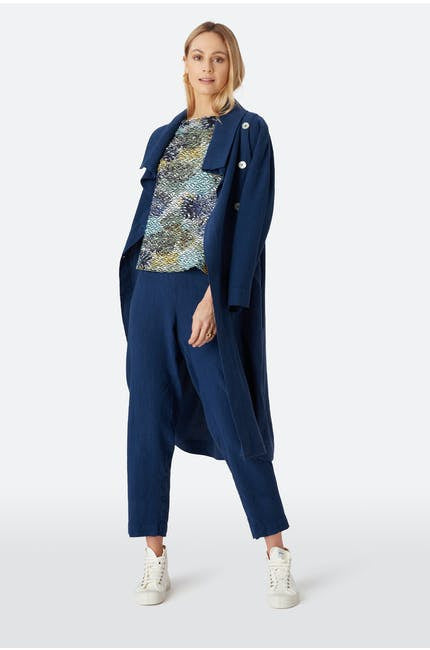 Sahara Ripple Jersey Funnel Neck Top Multi