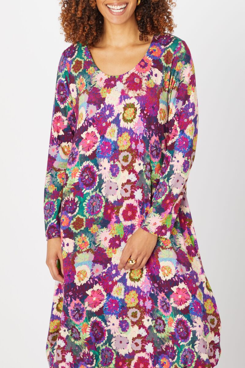 Sahara Midnight Garden Jersey Dress Purple