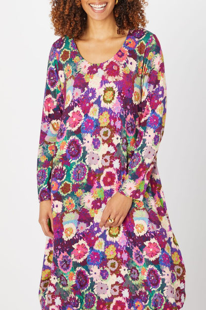 Sahara Midnight Garden Jersey Dress Purple