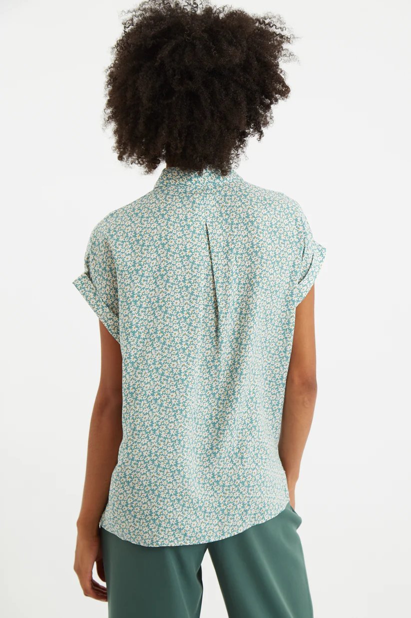 Louche Abinaya Dazzler Print Shirt Green Green