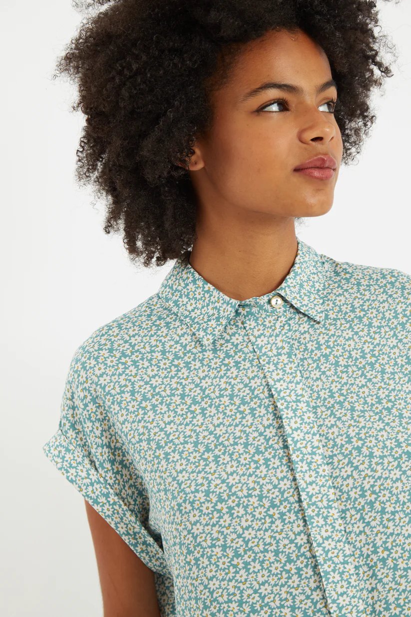 Louche Abinaya Dazzler Print Shirt Green Green