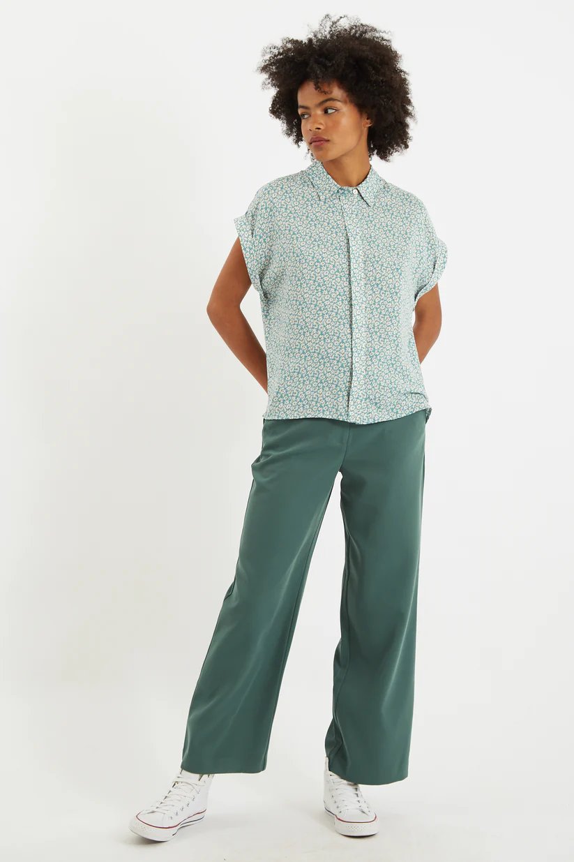 Louche Abinaya Dazzler Print Shirt Green Green