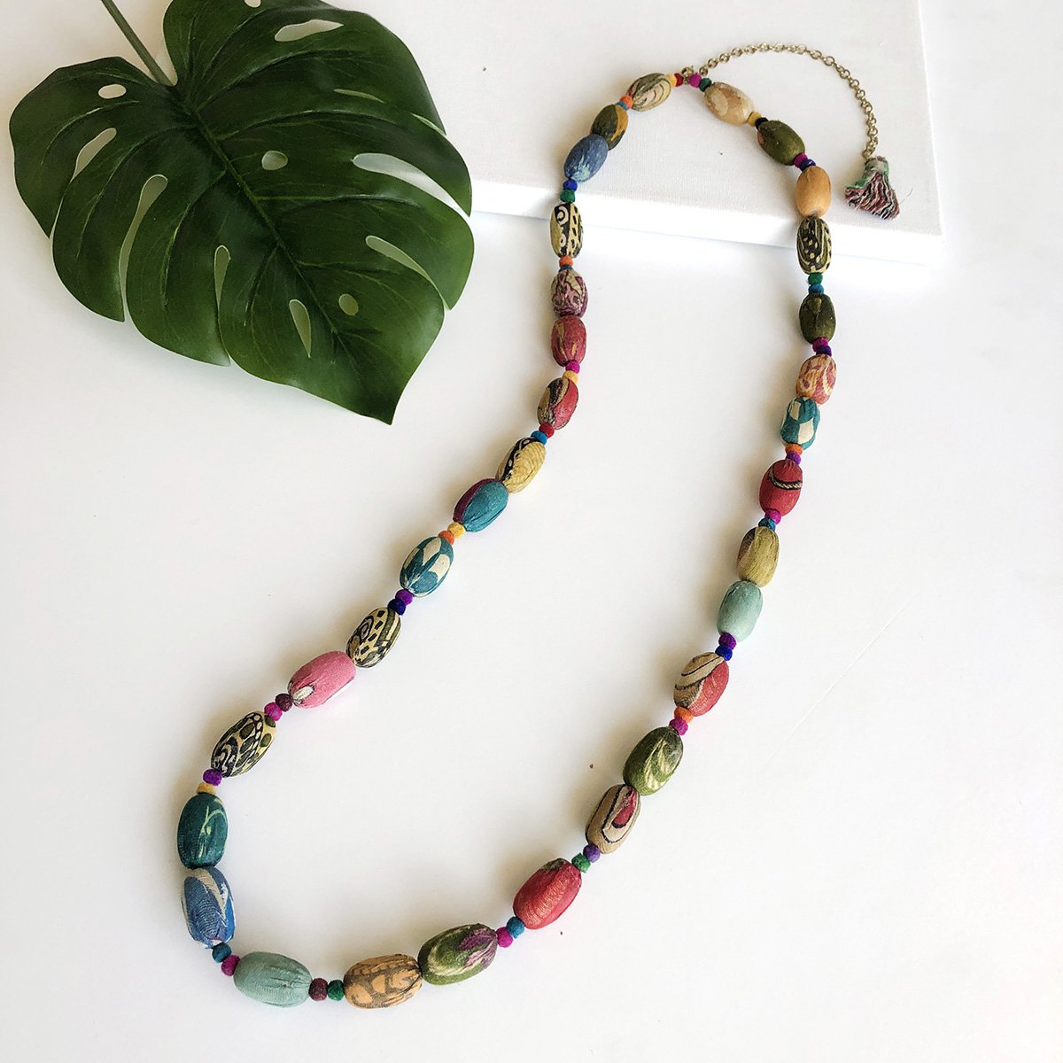 Just Trade Kantha Kaleidascope Necklace